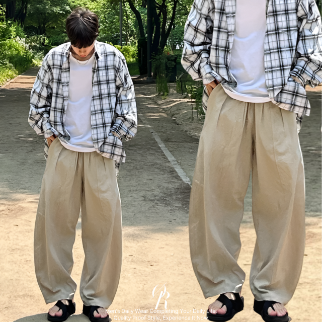 [주문폭주] 통큰 오버핏 린넨 벌룬 밴딩 팬츠 치노팬츠 4color 마 장마 비 쪼리 쿨 냉감 투턱 핀턱 항아리 여름 시원한 와이드 긴바지