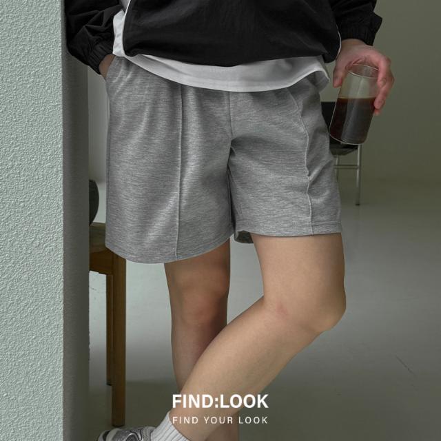 프리미엄 이중지 합포 일자 와이드핏 더블 핀턱 트레이닝 3부 4부 5부 숏팬츠 하프 팬츠 반바지 헬스