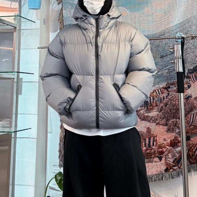 남자 오버핏 하이넥 웰론 패딩 3colors 경량 아우터 핏보장 빅사이즈 겨울 두툼 무광
