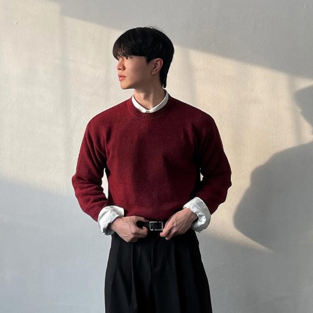 베이직 크롭 소프트 라운드 니트 11color 간절기 봄 가을 겨울 루즈핏 라운드넥