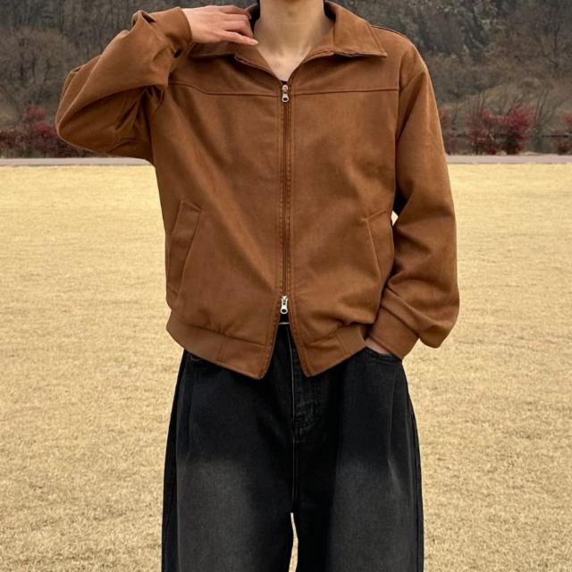 스웨이드 투웨이 집업 블루종 자켓 (2color)