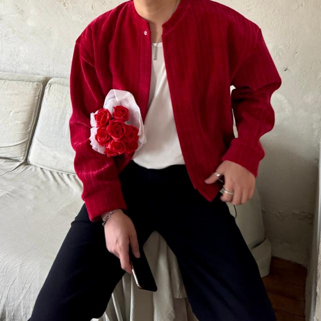 벨루어 크롭 가디건 (3 color)