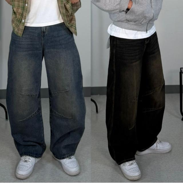 [하이퀄리티/YKK지퍼] 벌룬 와이드 데님 팬츠 7color