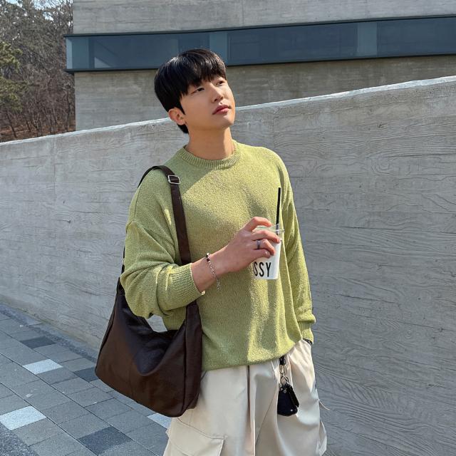 썸머 시스루 오버핏 라운드 긴팔 여름 니트 물놀이 워터밤 휴가 그물 (6color)