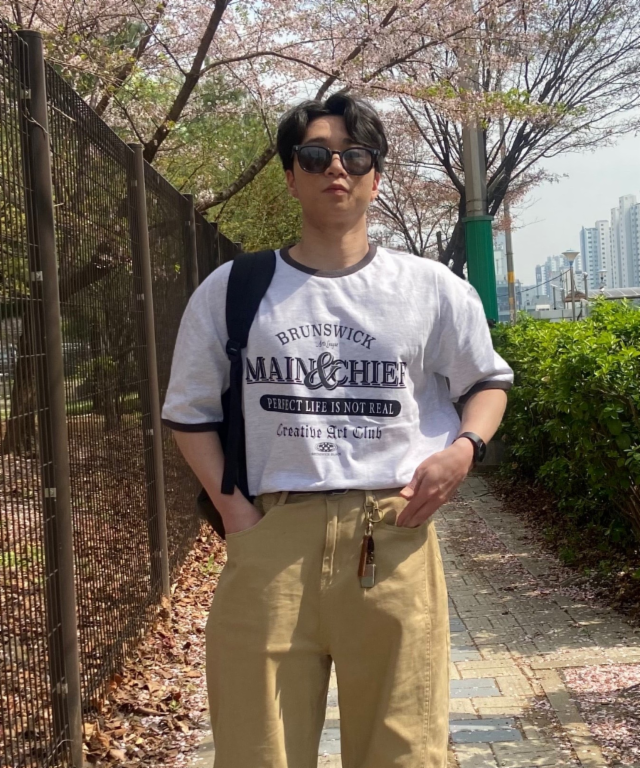 [최저가/당일출고] 메인치프 링거 반팔 오버핏 티셔츠 라운드 크롭 로고 메인 치프 프린팅 한정판 쿨링 하프 반팔 머슬핏 여름기본티
