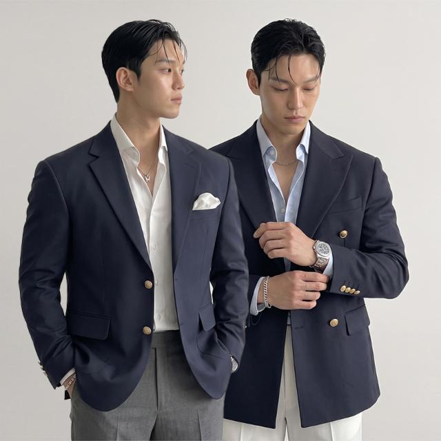 [싱글/더블] 오버핏 블레이저 더블 자켓 웨딩 결혼식 촬영 하객