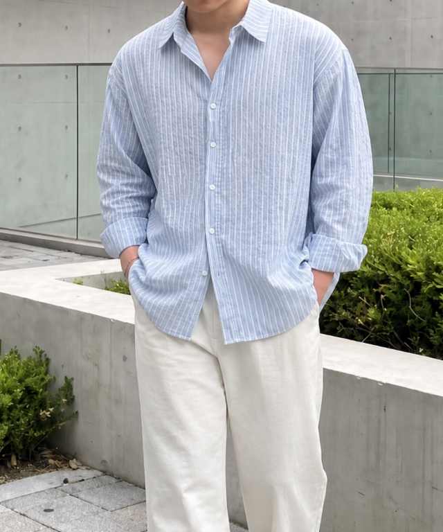 오버핏 셔츠 남방 시스루 박시 긱시크 린넨 3color 빅사이즈 레이어드 데일리