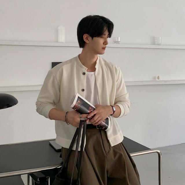 절개 세미 크롭 골지 라운드 가디건 (10color)