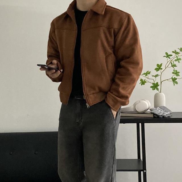 남자스웨이드자켓 크롭자켓 가을재킷