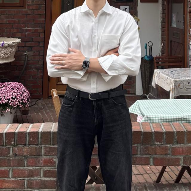 오버핏 옥스퍼드 셔츠