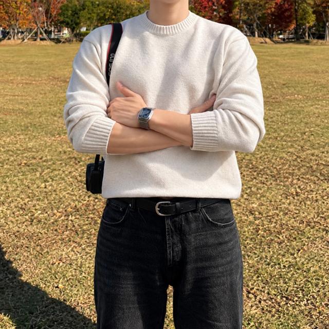 소프트 울 라운드 니트