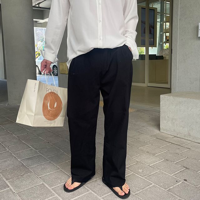 방콕 린넨 와이드 팬츠