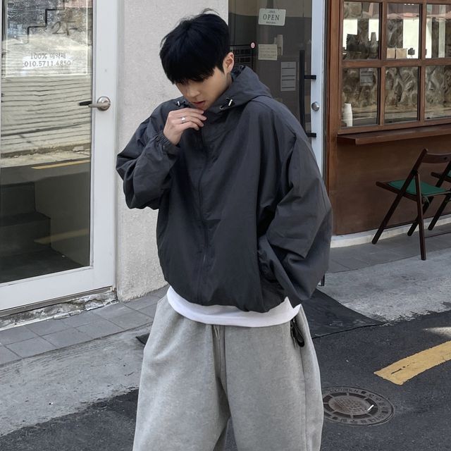 오버핏 윈드브레이커 바람막이 자켓 봄자켓 캐트릿 캐주얼 코프코어 간절기 아우터 봄아우터 점퍼