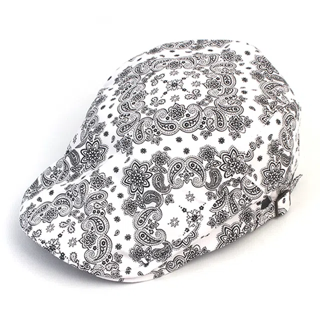 ハット UNIVERSAL Paisley Side Belt Huntingcap 4FK1113 Paisley White Side Belt Huntingcap