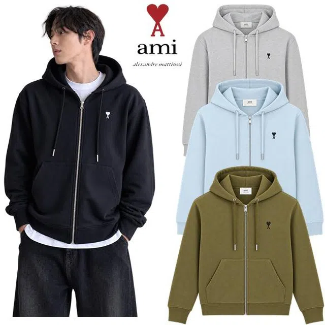 아미 드 크루 스몰하트로고후드집업 4Color