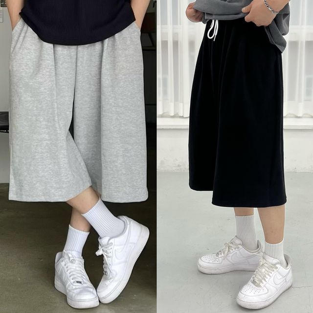 [국내생산] 7부 버뮤다 팬츠 3color 반바지 스웻 팬츠