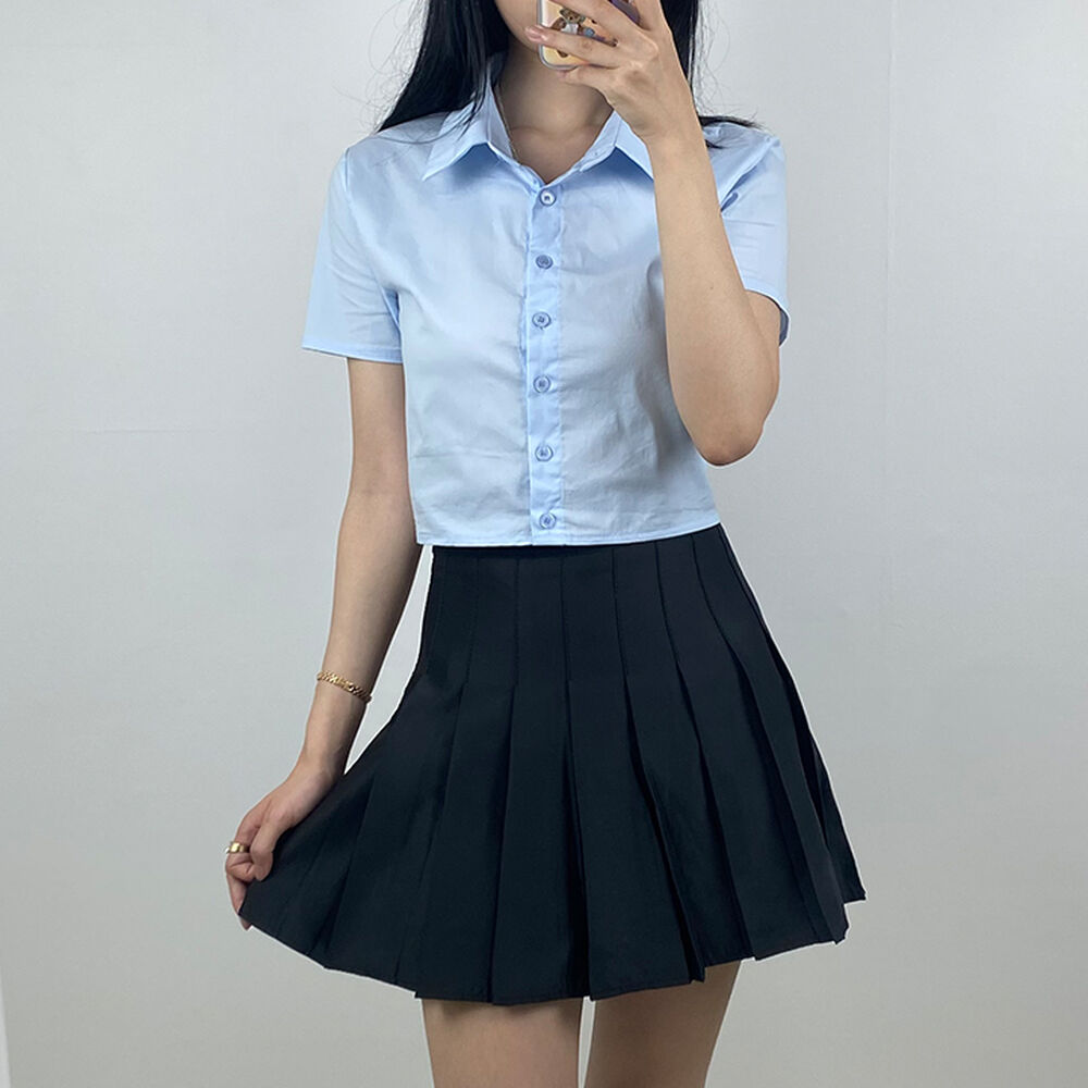 학생 치마 하이틴) 학생 교복 테니스 주름 미니 스커트 치마 3color