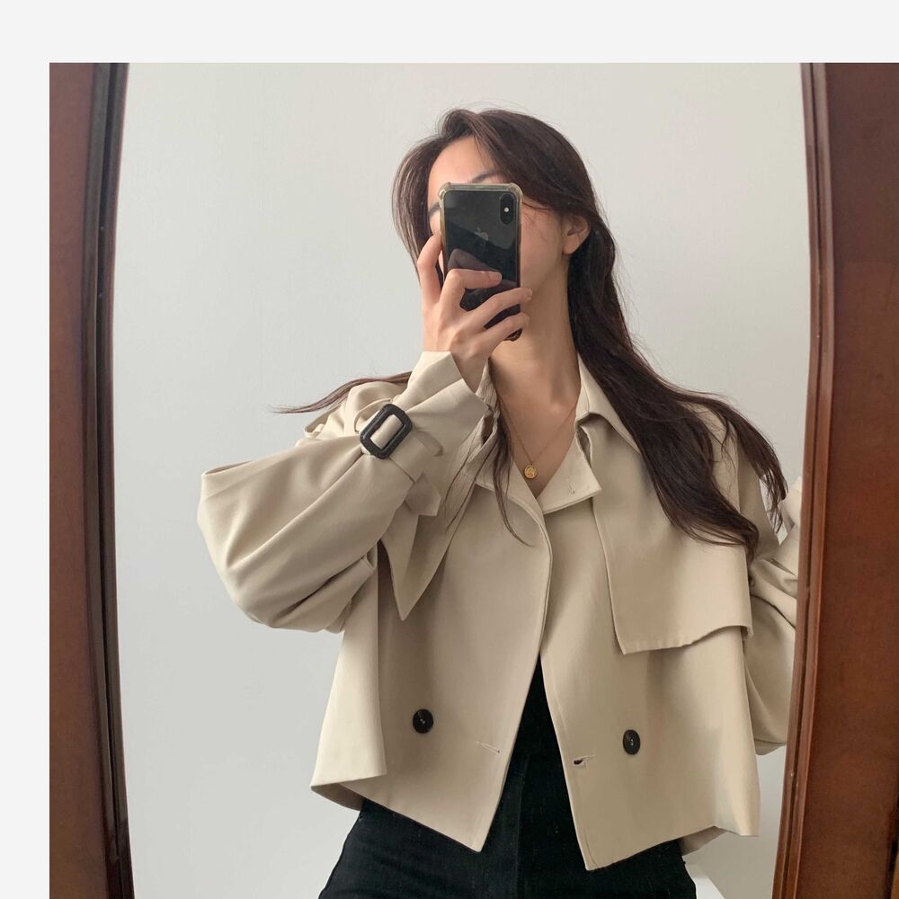 クロップドトレンチジャケット | ファッション通販サイト NUGU