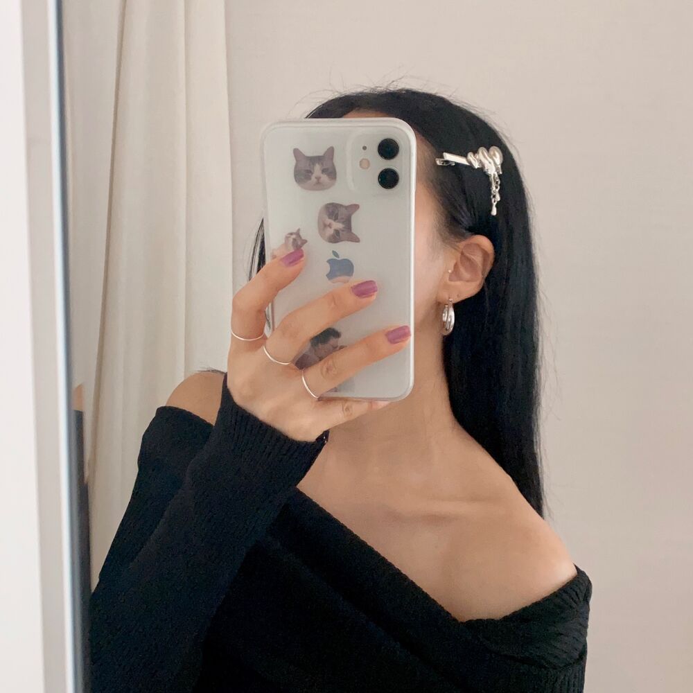 完売品♡バーバリー　ヘアピン Port ヘアピン 「 / ポート 」 Y2K シルバー デザイン # _
