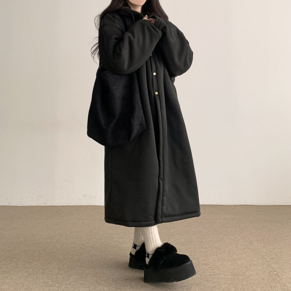 【美品】ネイバーフッド　ピーコート　イーグルコンチョ　銀ボタン　裏地キルティング オーバーサイズ裏地キルティングフード付きロングジャケット