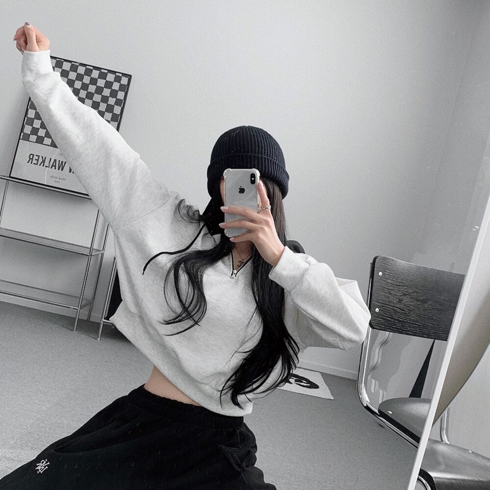 R*i様 【新品タグ付き】CFCL ミラノリブ　クロップドパーカー 裏起毛クロップドバイカラーハーフジップフードパーカー(3color