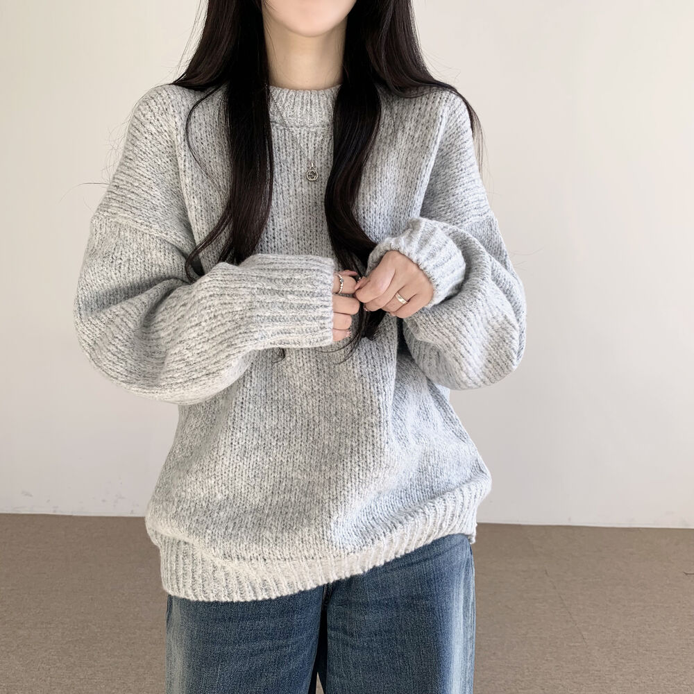 ラウンドオーバーサイズニット | ファッション通販サイト NUGU