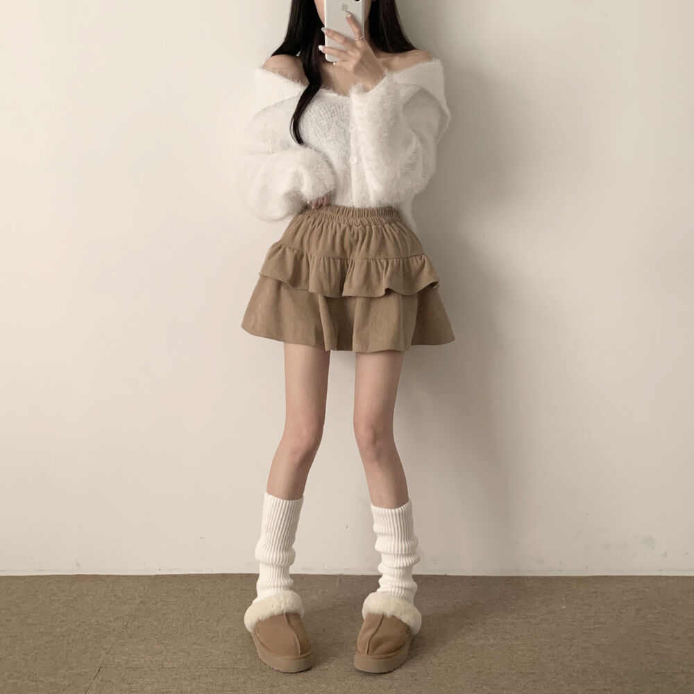 コーデュロイティアードミニスカート | ファッション通販サイト NUGU