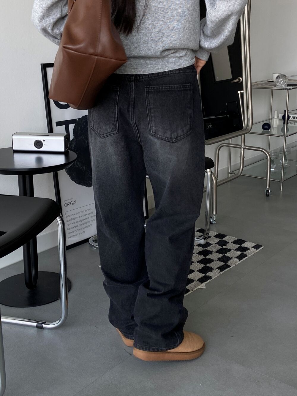 ウォッシュワイドロングデニムパンツ1color | ファッション通販