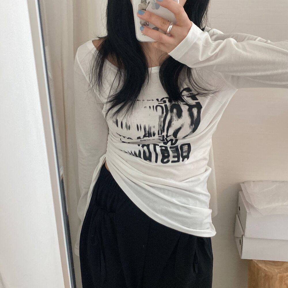 アシンメトリーストリート長袖Tシャツ | ファッション通販サイト NUGU