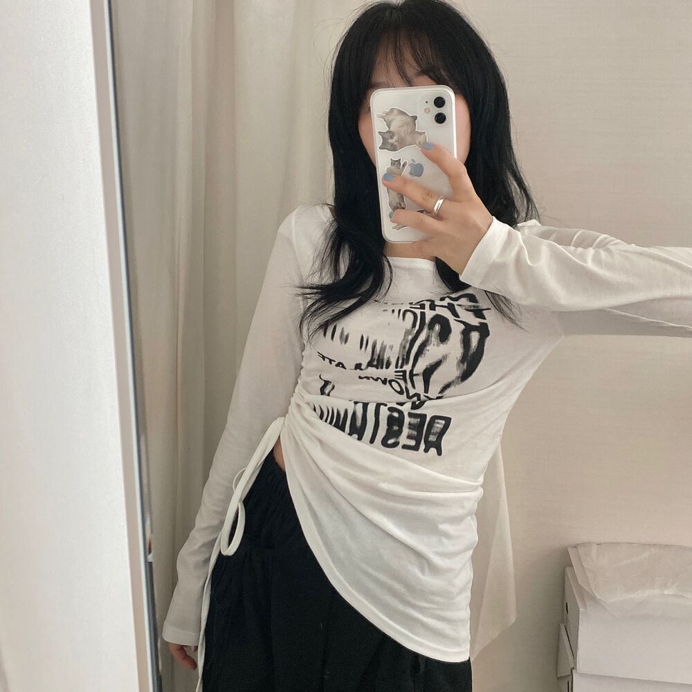 その他 achan ラメシアークルーネックトップス