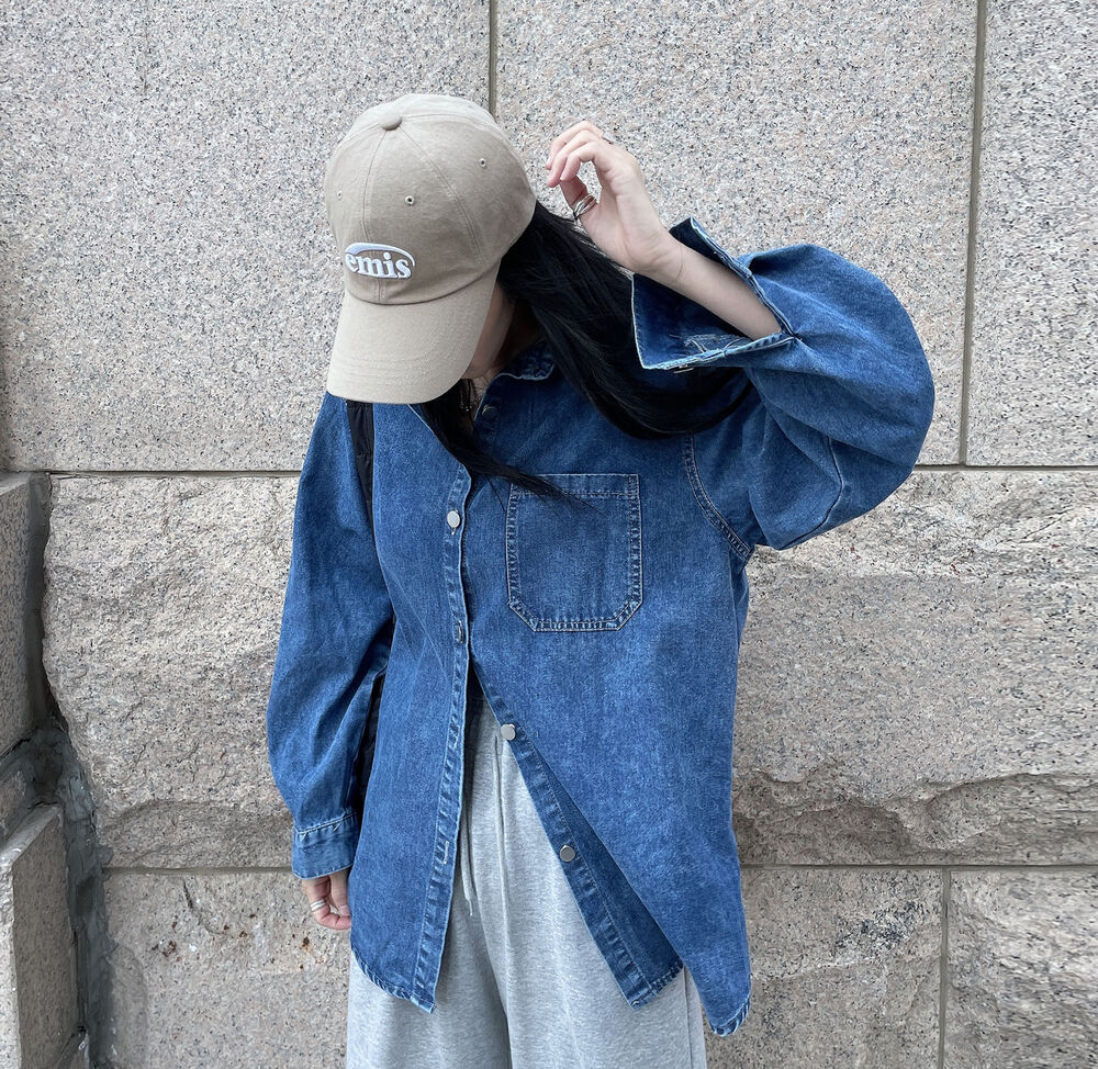 デイリーポケットオーバーサイズデニムシャツ | ファッション通販