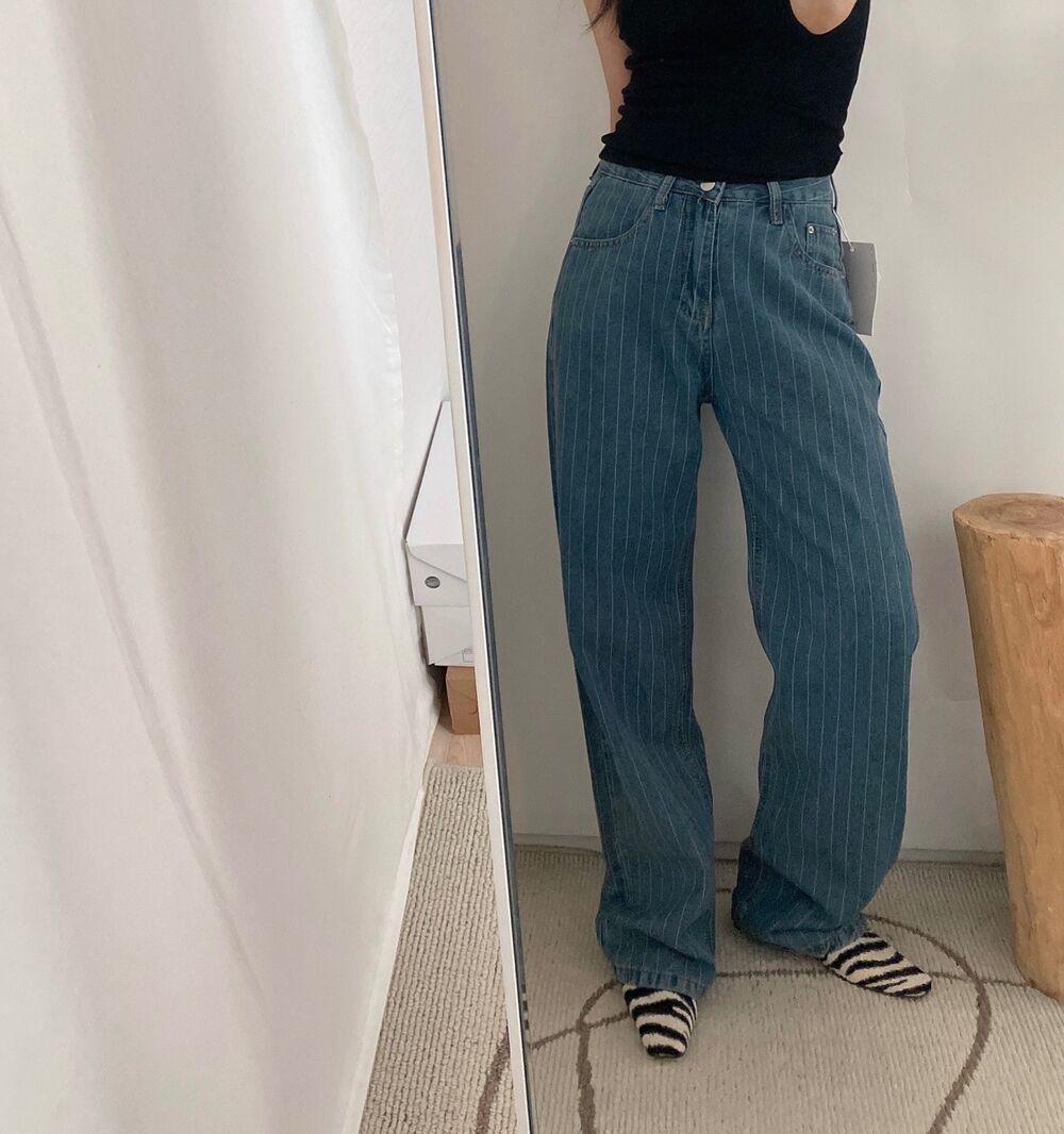 ストライプデニムパンツ | ファッション通販サイト NUGU
