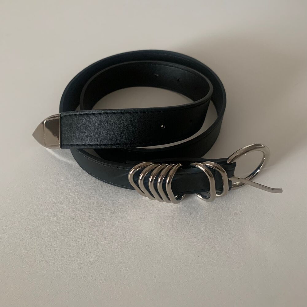 リングシルバーバックルレザーベルト | ファッション通販サイト NUGU