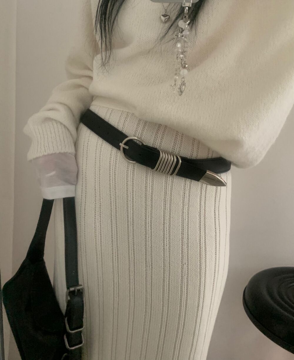 リングシルバーバックルレザーベルト | ファッション通販サイト NUGU